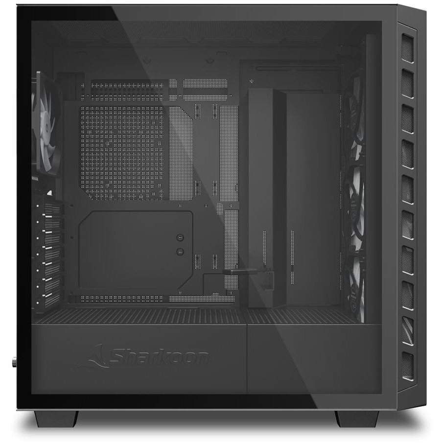 Kasë Sharkoon Rebel C80G RGB ATX 1xGlas – Zezë - Figura 4