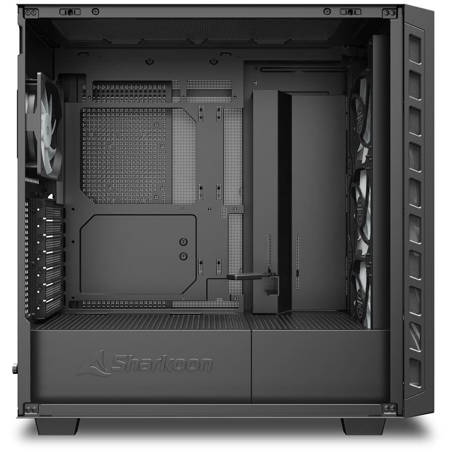 Kasë Sharkoon Rebel C80G RGB ATX 1xGlas – Zezë - Figura 5