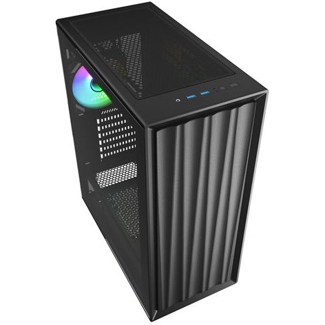 Kasë Sharkoon VK3 RGB ATX 1xGlass - Zezë - Figura 3