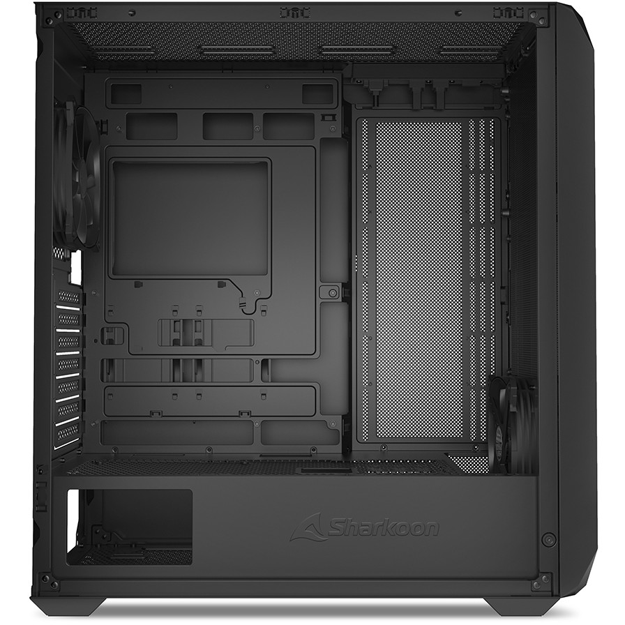 Kasë Sharkoon AK3 ATX 1xMetal - Zezë - Figura 5