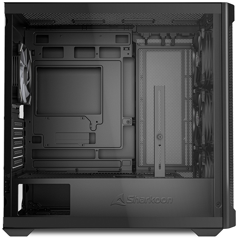 Kasë Sharkoon MK4W RGB Micro-ATX 1xGlass - Zezë - Figura 4