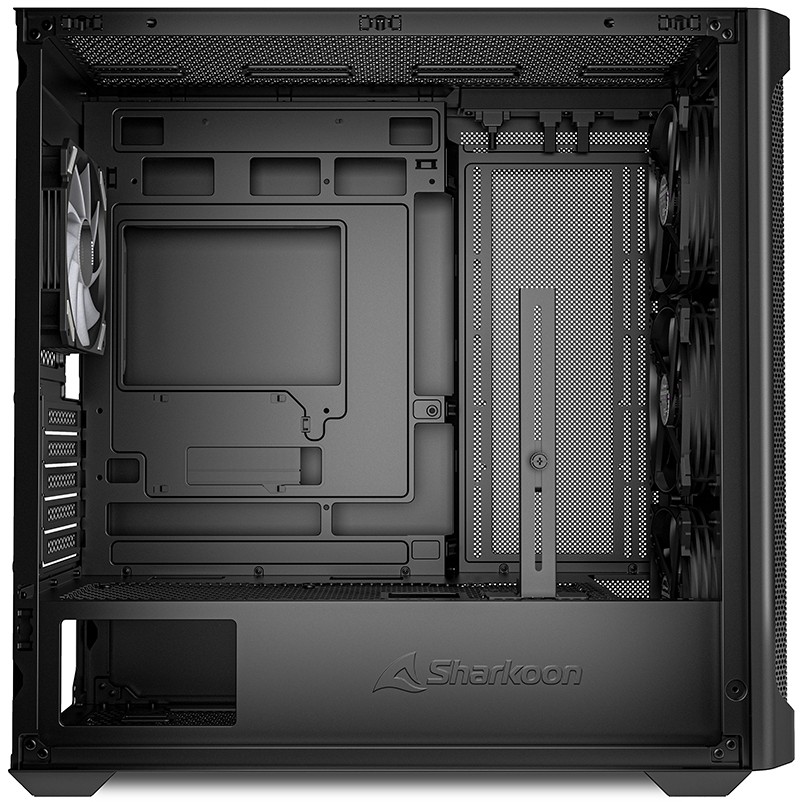 Kasë Sharkoon MK4W RGB Micro-ATX 1xGlass - Zezë - Figura 5