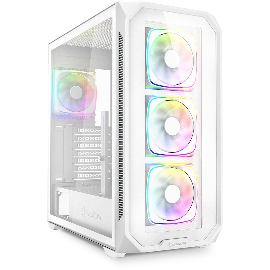 Kasë Sharkoon AK5G RGB ATX 1xGlass - Bardhë
