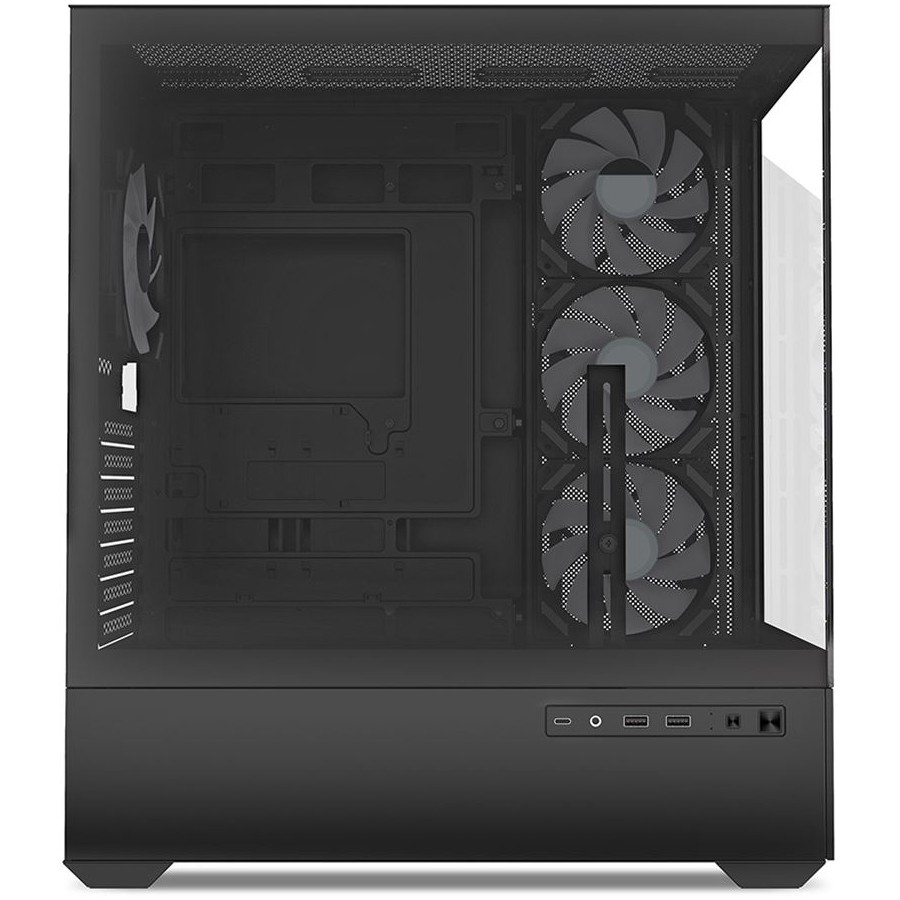 Kasë Sharkoon AK6 RGB ATX 1xGlass - Zezë - Figura 4
