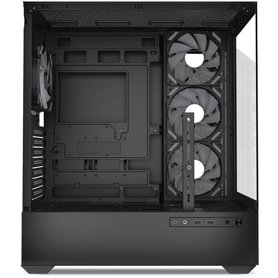 Kasë Sharkoon AK6 RGB ATX 1xGlass - Zezë - Figura 5
