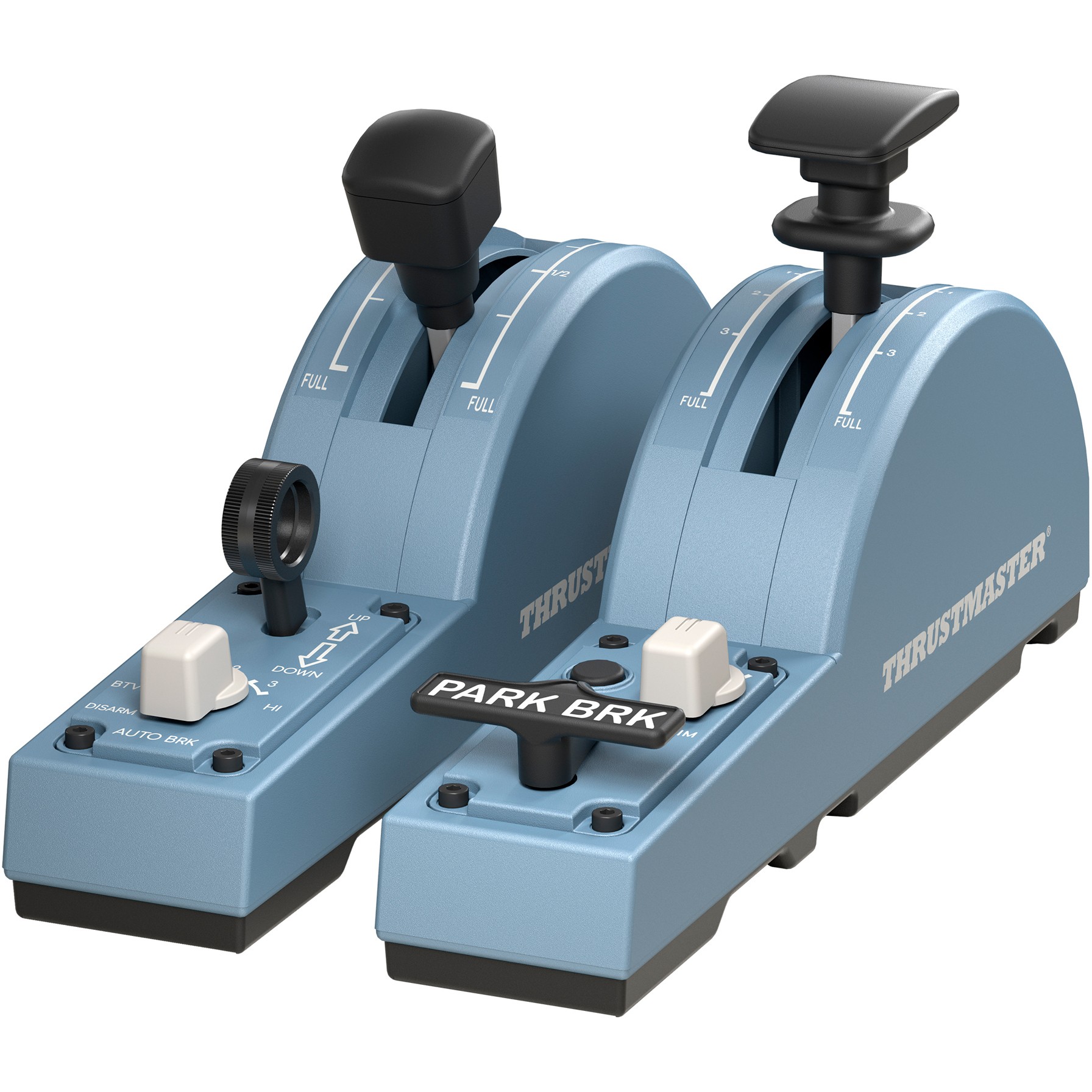 Kontroller Thrustmaster TCA Quadrant Airbus Edition Add-On / Flaps & Brakes Module for PC - Blu e hapur