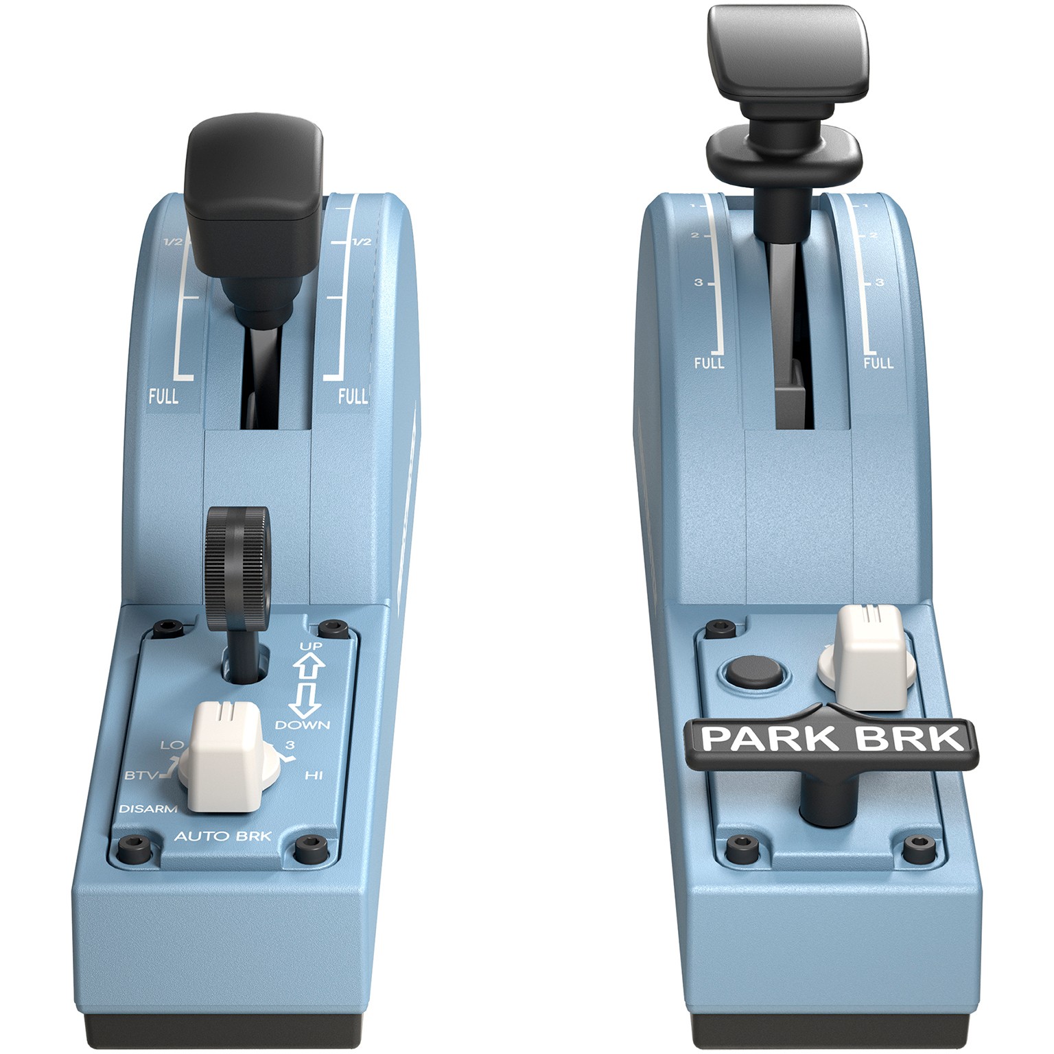 Kontroller Thrustmaster TCA Quadrant Airbus Edition Add-On / Flaps & Brakes Module for PC - Blu e hapur - Figura 2