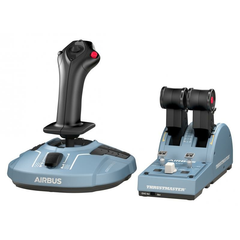 Kontroller,Timon & Pedale Thrustmaster TCA Officer Pack Airbus Edition / Sidestick & Throttle Quadrant for PC - Blu e hapur - Figura 3