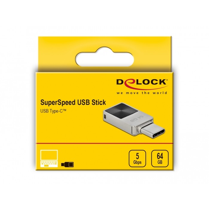 USB Flash Drive STICK DELOCK 5Gbps USB-C 64GB - Hiri - Figura 5