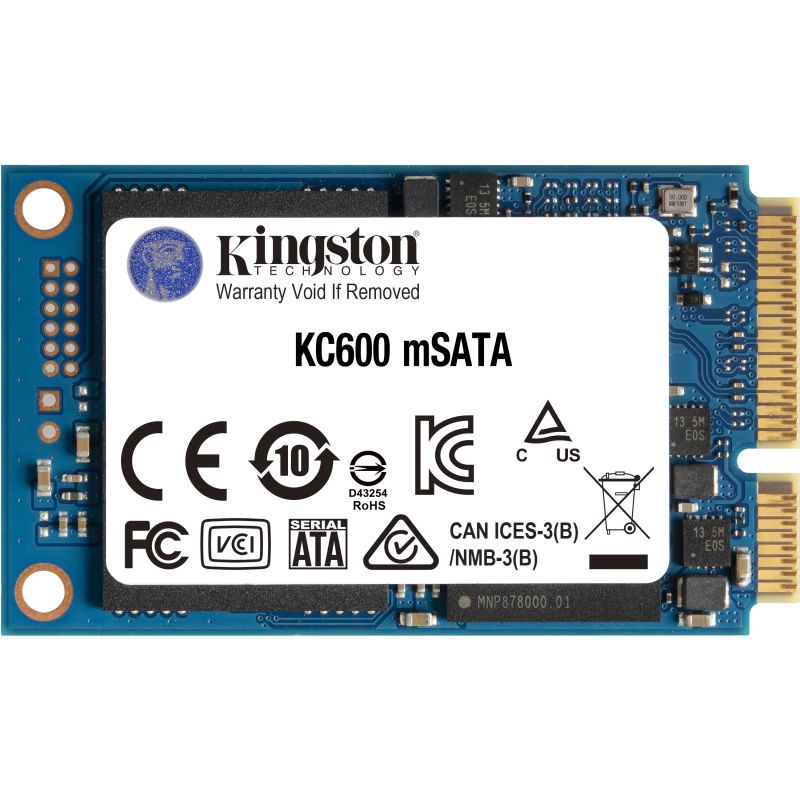 SSD e Brendshme KINGSTON KC600 1024GB SATA3 mSATA