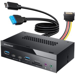 GRAUGEAR Multi Front Panel 8‑Port + Lexues Kartash USB/SD/MicroSD