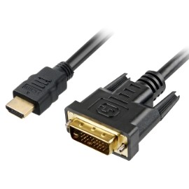Kabllo HDMI Sharkoon → DVI‑D (24+1) 1 m - Zezë
