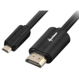 Kabllo HDMI Sharkoon → Micro HDMI 4K 1.5 m - Zezë