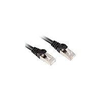 Kabllo për rrjet / Sharkoon / RJ45 / CAT 6 / S/FTP / 0.25 m - Zezë