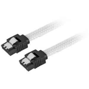 Kabllo Sharkoon SATA III / 0.3m – Bardhë