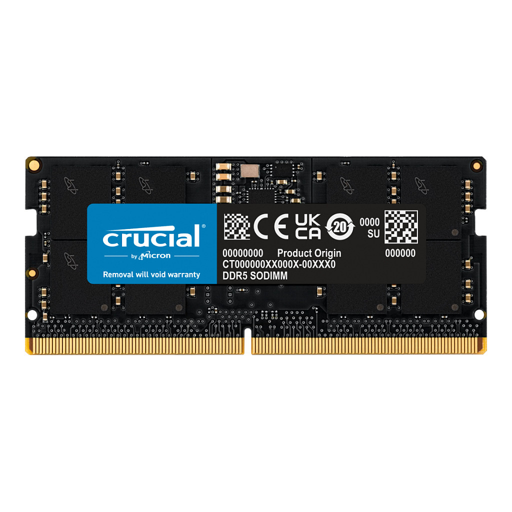 RAM Memorie DDR5 Crucial SO‑DIMM PC5600 / 24GB / 1×24GB / Single‑Module / CL46