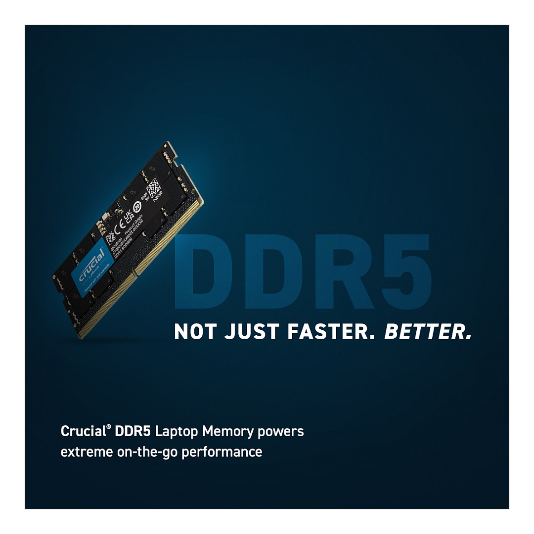 RAM Memorie DDR5 Crucial SO‑DIMM PC5600 / 24GB / 1×24GB / Single‑Module / CL46 - Figura 2