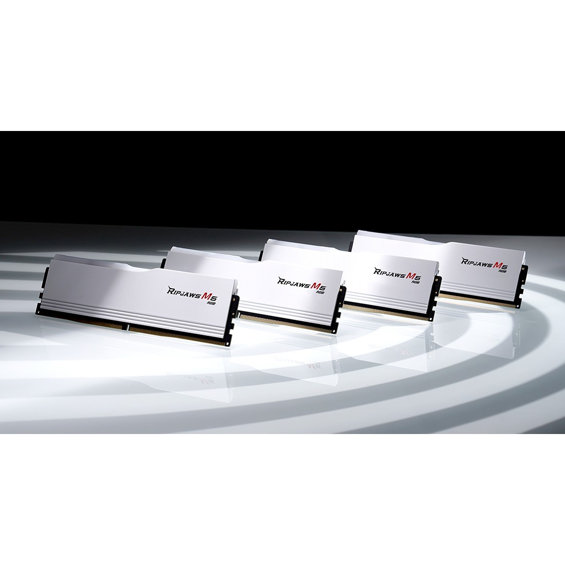 RAM Memorie DDR5 G.Skill Ripjaws M5 RGB 32GB (2x16GB) 6400MHz CL32 Dual Channel Kit / RM5RW (Intel XMP, White) - Figura 5
