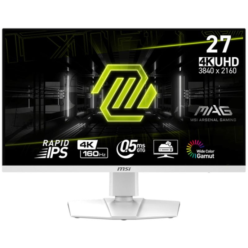 Monitor Gaming MSI MAG 274URFWDE / 27 Inch / 4K Ultra HD / 160Hz / 1ms / I bardhë