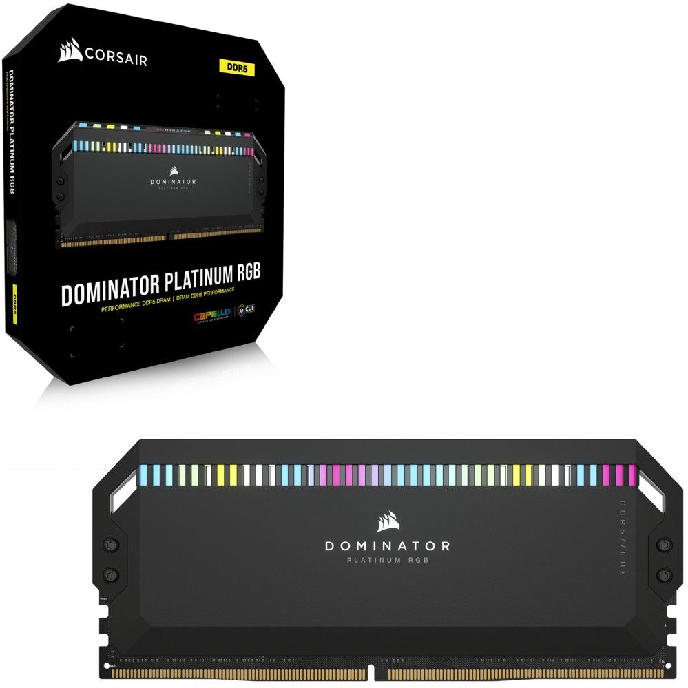 RAM Memorie Corsair Vengeance RGB 32GB (2×16GB) DDR5 6000MHz CL30 Dual‑Channel Kit / e zezë - Figura 2