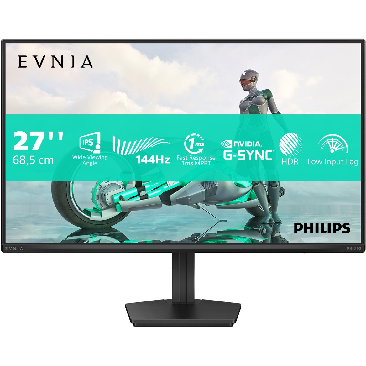 Monitor Gaming Philips Evnia 27M2N3200NF/00 / 27" / Full HD IPS LCD / 144Hz / 4 ms / HDMI+DisplayPort / Gri