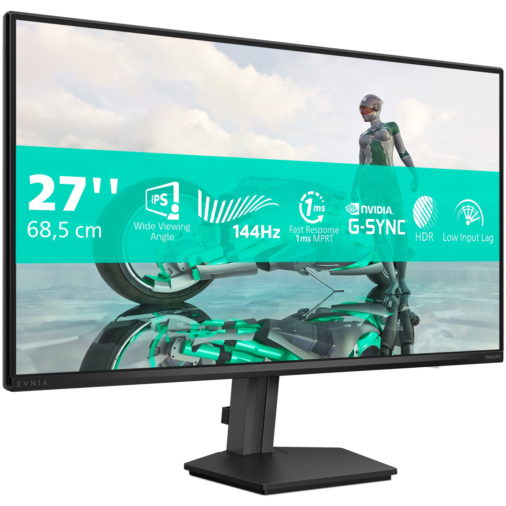 Monitor Gaming Philips Evnia 27M2N3200NF/00 / 27" / Full HD IPS LCD / 144Hz / 4 ms / HDMI+DisplayPort / Gri - Figura 2