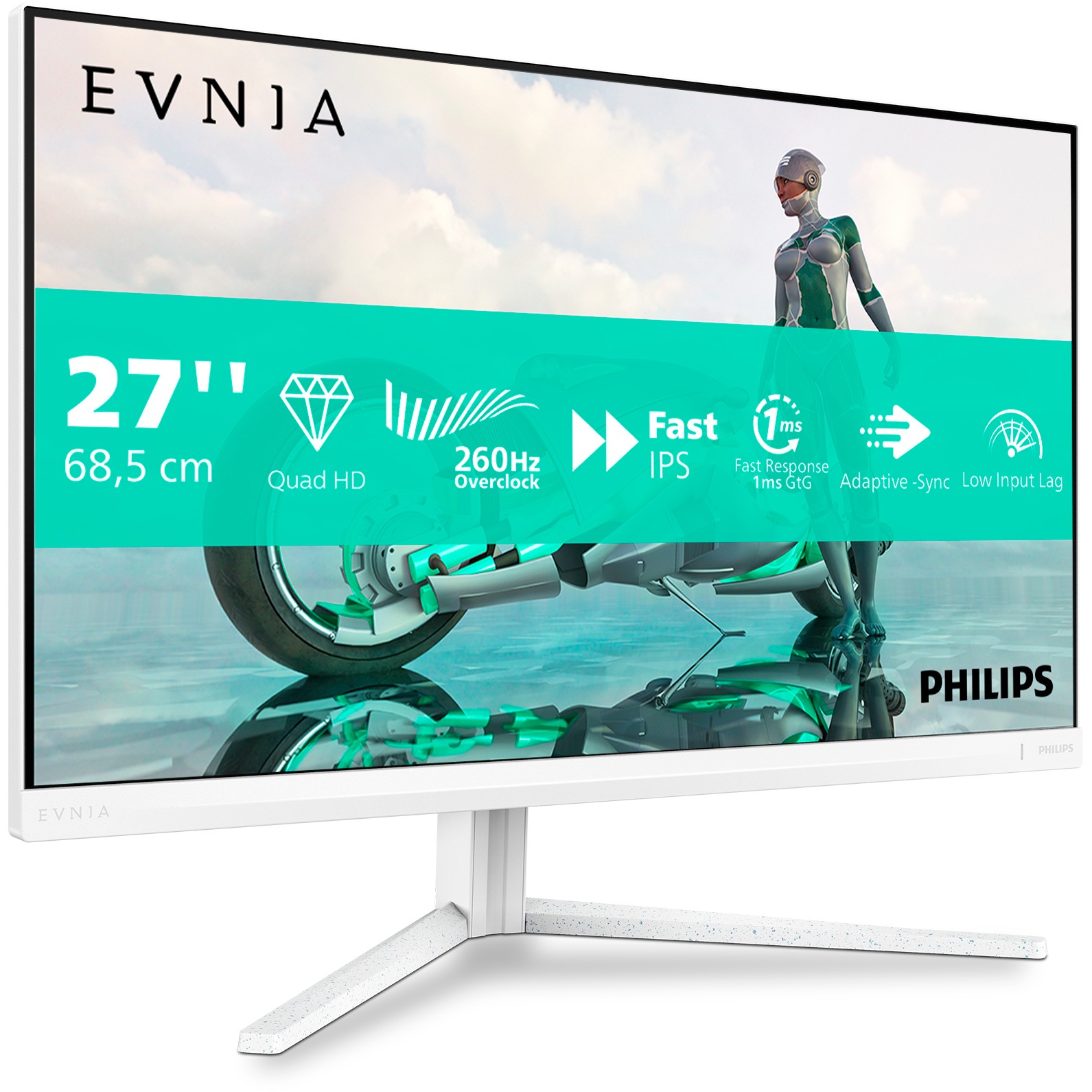 Monitor Gaming Philips 27M2N3501PA/00 / 27" / Quad HD IPS W-LED / 144 Hz / 0.3 ms / HDMI+DisplayPort+VESA / Bardhë - Figura 2