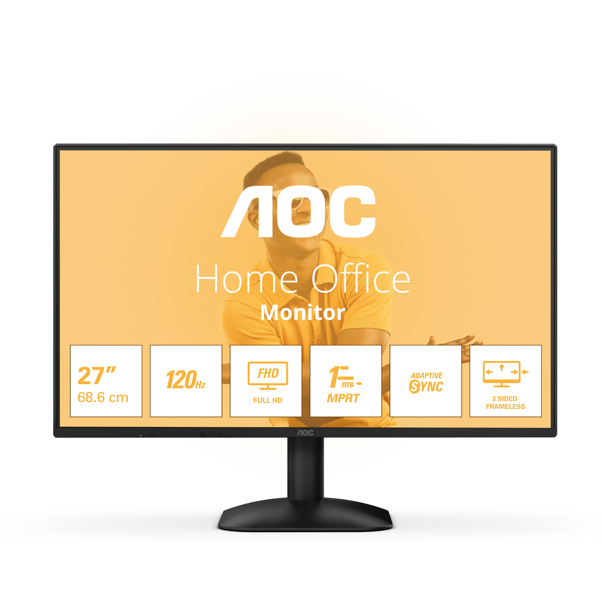 Monitor Gaming AOC 7B31H / 27" / Full HD IPS / 120 Hz / 1 ms / VGA+HDMI / Zezë