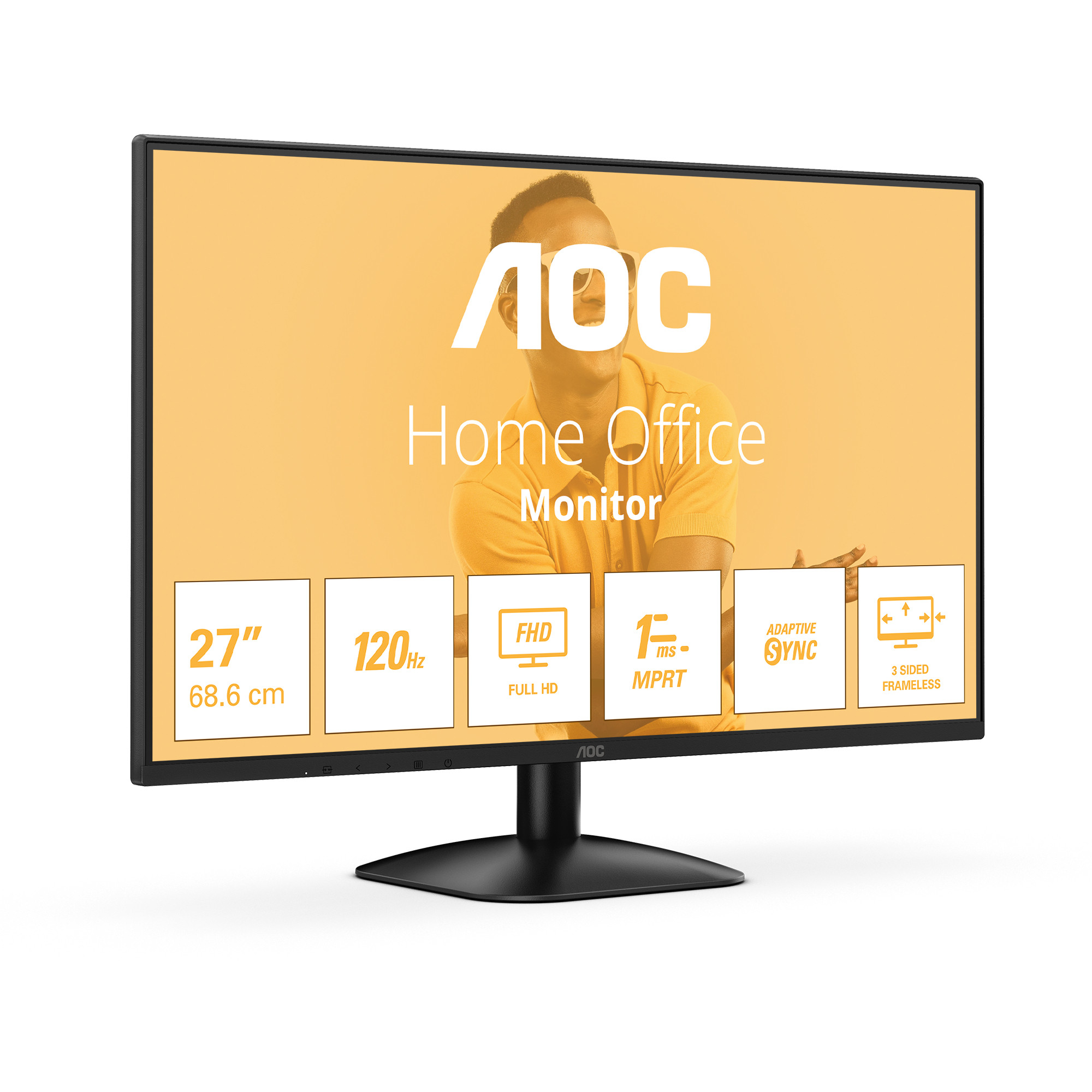 Monitor Gaming AOC 7B31H / 27" / Full HD IPS / 120 Hz / 1 ms / VGA+HDMI / Zezë - Figura 2