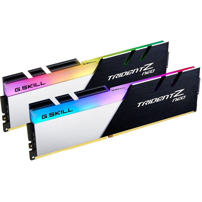 RAM Memorie DDR4 G.SKILL 32 GB / 3600 MT/s / CL18 / Trident Z Neo RGB / Intel XMP / Zezë - Bardhë