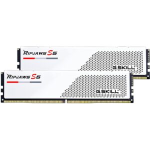 RAM Memorie DDR5 G.SKILL DDR5 32 GB / 6000 MT/s / CL30 / Ripjaws S5 – Intel XMP / Bardhë