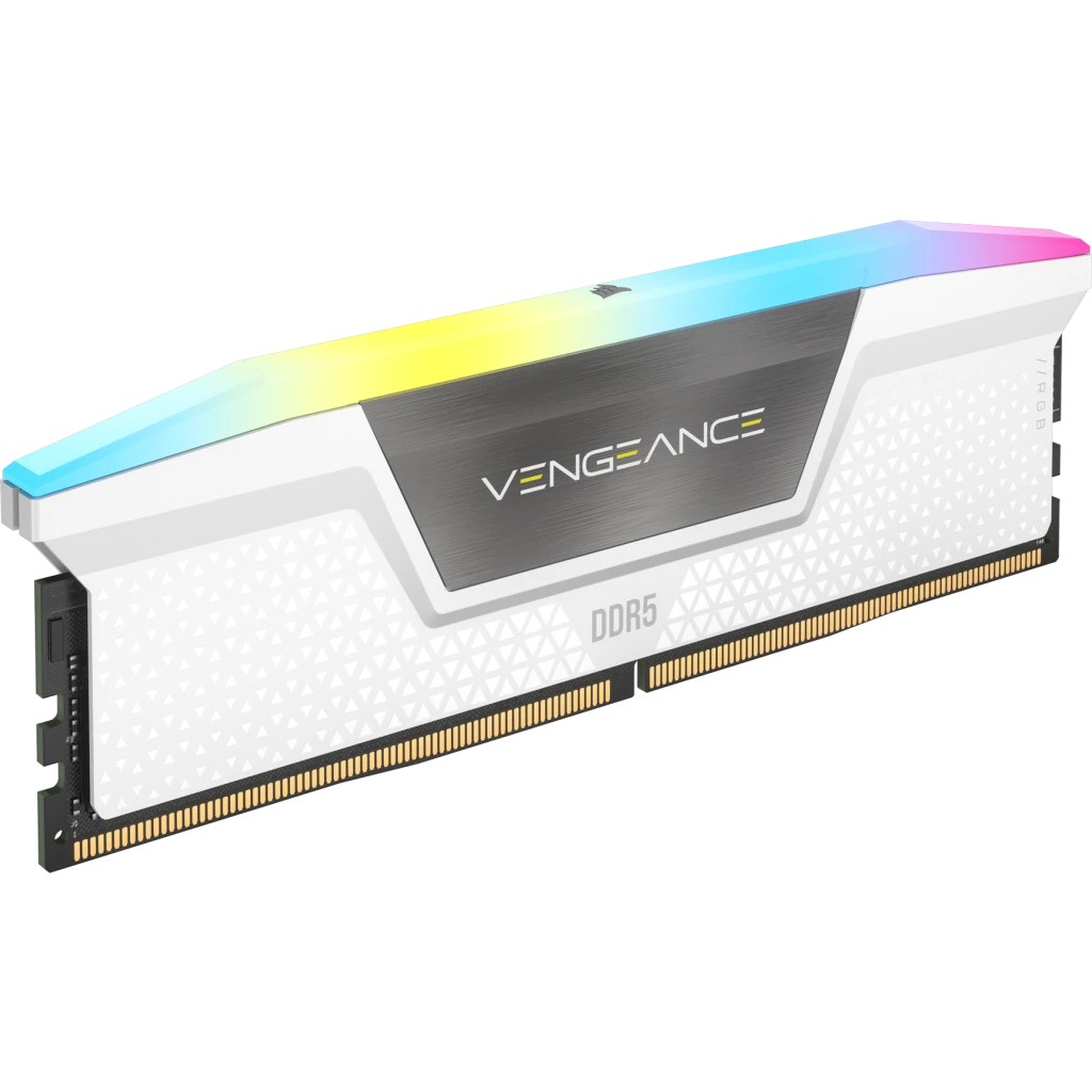 RAM Memorie DDR5 CORSAIR DIMM Kit 64 GB / 6000 MT/s – CL30 – VENGEANCE RGB / Bardhë - Figura 3