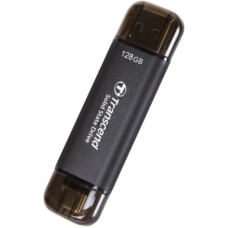 SSD e Jashtme Transcend SSD ESD310C 128GB USB-C USB 3.2 Gen 2x1 e zezë