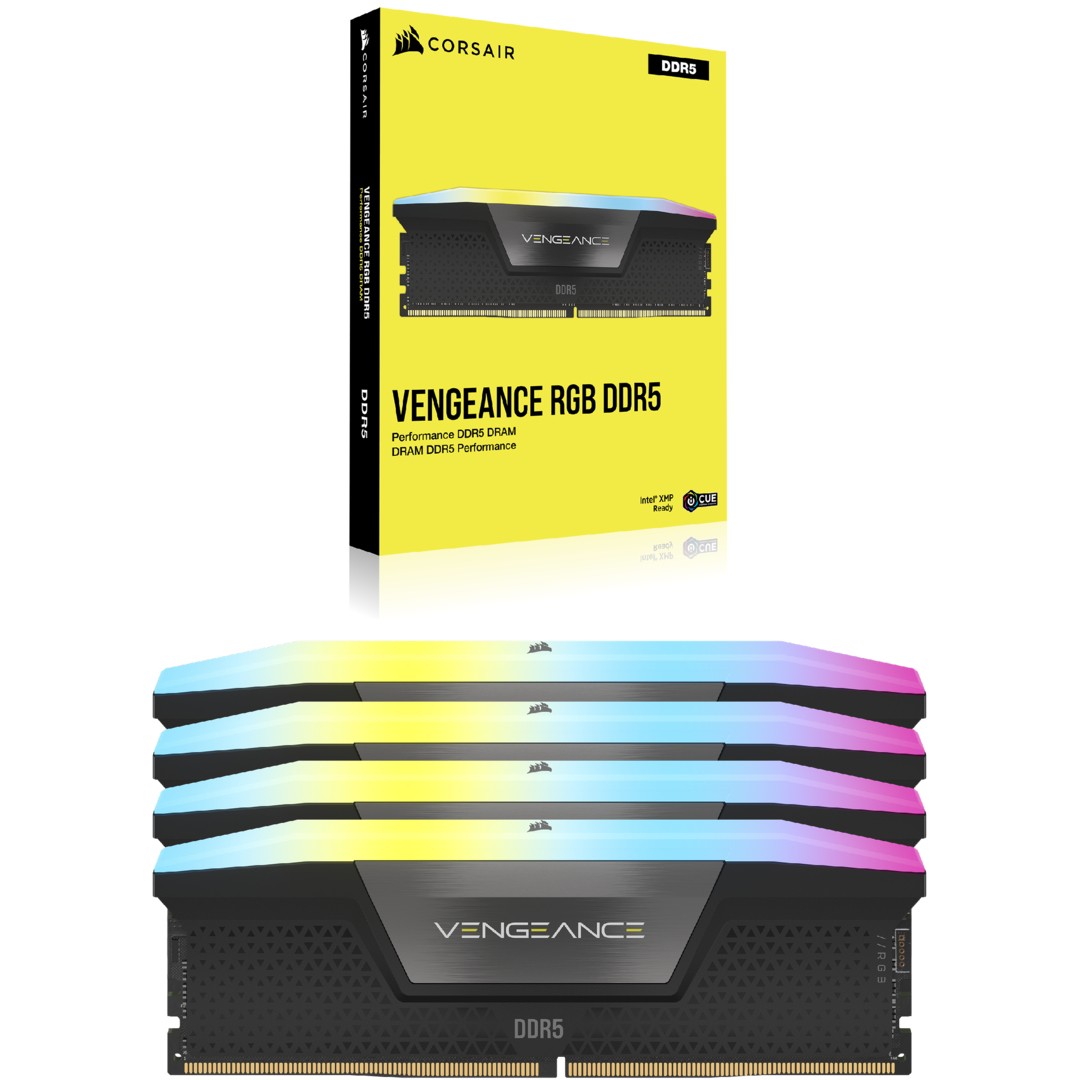 RAM Memorie DDR5 CORSAIR DIMM Kit 192 GB /5200 MT/s – CL38 –VENGEANCE RGB – INTEL XMP / Zezë - Figura 2