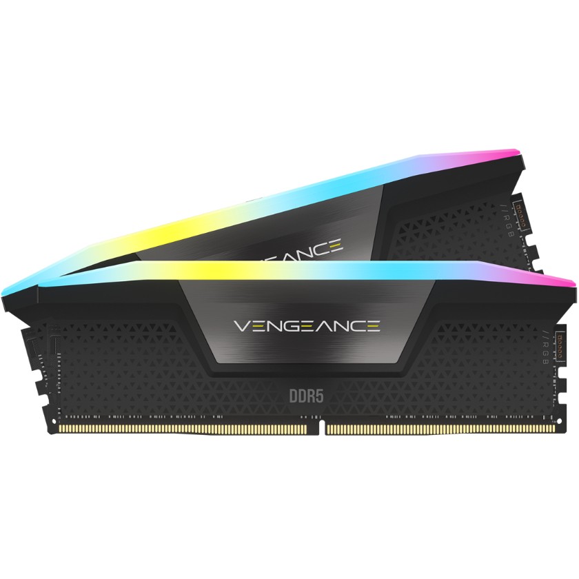 RAM Memorie DDR5 CORSAIR DIMM Kit 64 GB / 5200 MT/s – CL40 – VENGEANCE RGB – INTEL XMP / Zezë