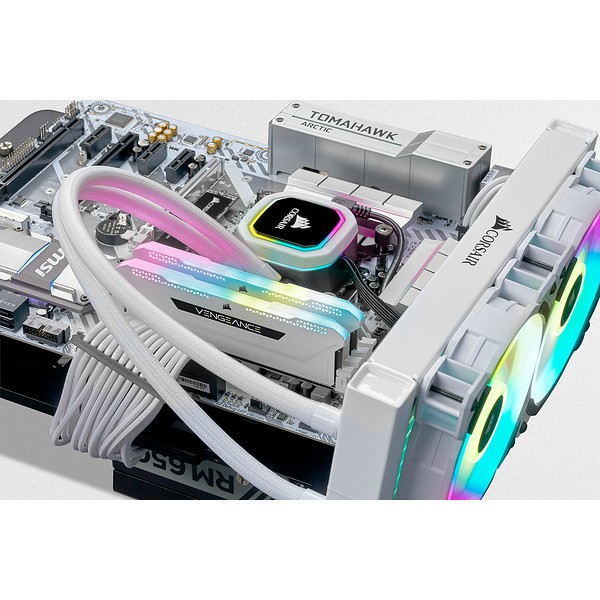 RAM Memorie DDR4 CORSAIR DIMM Kit 32 GB / 3600 MT/s – CL18 – VENGEANCE RGB PRO SL – INTEL XMP/ Bardhë - Figura 4