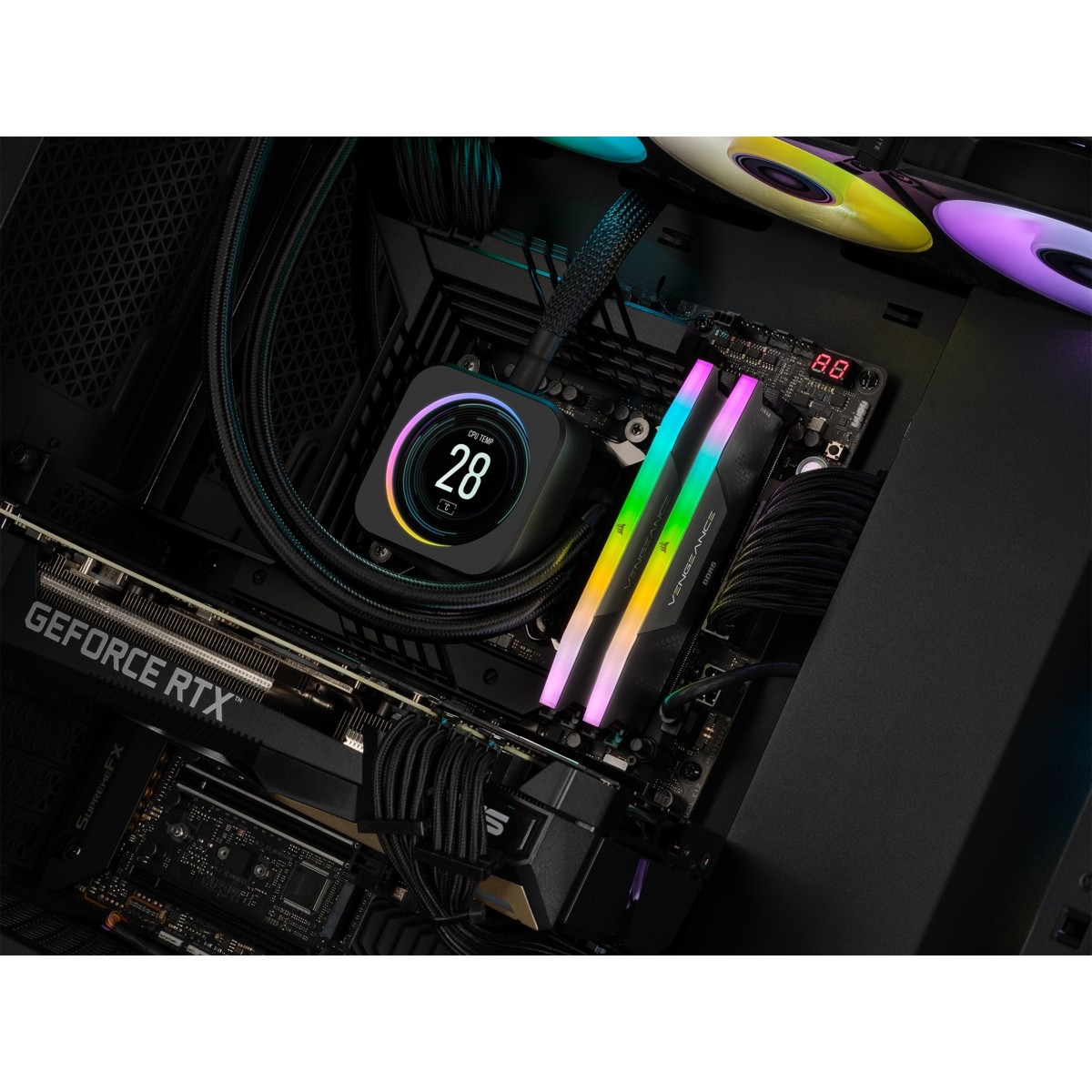 RAM Memorie DDR5 CORSAIR DIMM Kit 32 GB/ 6200 MT/s – CL36 – VENGEANCE RGB / Zezë - Figura 3