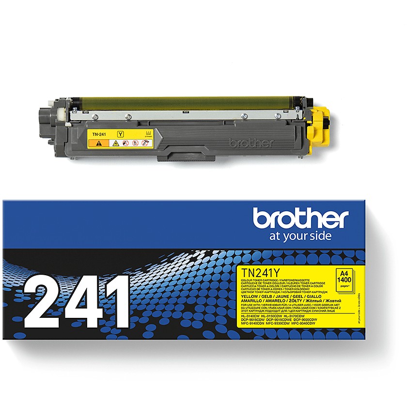 Toner Original Brother TN-241Y Cartridge – HL-3140 / 50/ 70 / 1,400 faqe - Verdhë - Figura 3