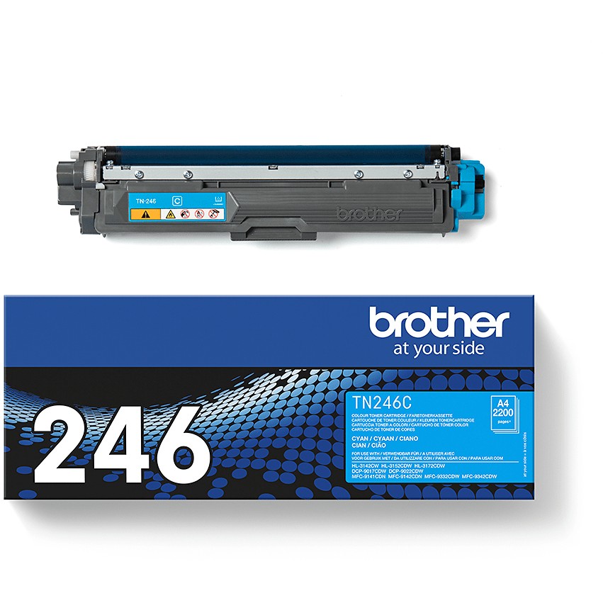 Toner Original Brother TN-246C Cartridge / 2,200 faqe (ISO/IEC 19798) - Blu - Figura 3