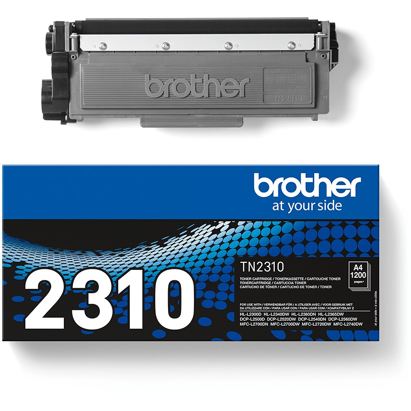 Toner Original Brother TN-2310 Cartridge / 1,200 faqe - Zezë - Figura 4