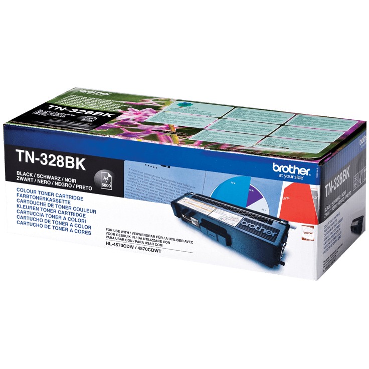 Toner Brother TN-328BK Original Cartridge / High Yield - Zezë - Figura 2