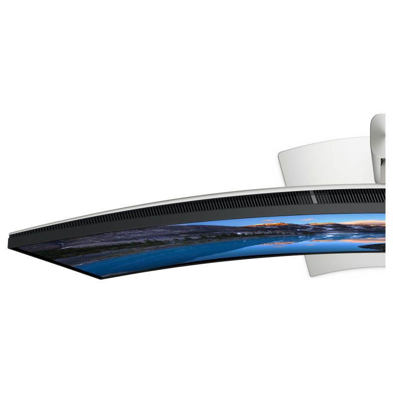 Monitor DELL UltraSharp / 40"/ 5K Ultra HD IPS / LCD / Curved / 120Hz / 8ms / USB-C + USB-A + HDMI + DisplayPort + Thunderbolt + HDCP - Zezë/Argjend - Figura 11