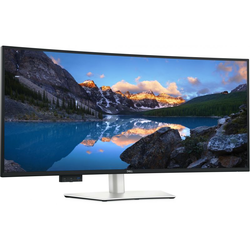 Monitor DELL UltraSharp / 40"/ 5K Ultra HD IPS / LCD / Curved / 120Hz / 8ms / USB-C + USB-A + HDMI + DisplayPort + Thunderbolt + HDCP - Zezë/Argjend - Figura 3