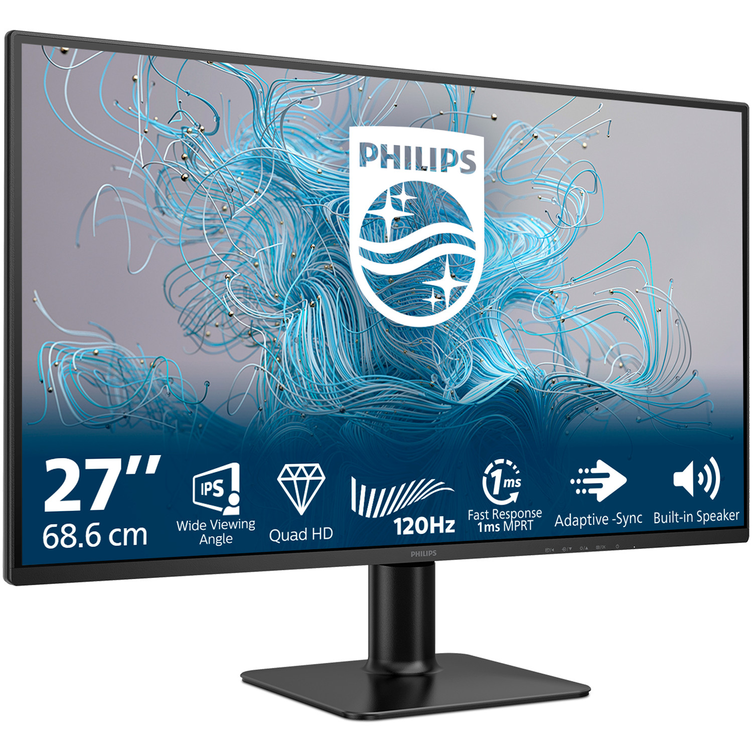 Monitor Philips 27E2N2500/00 / 27"/ Quad HD IPS / LCD / 120Hz / 1ms / HDMI + DisplayPort - Zezë - Figura 2