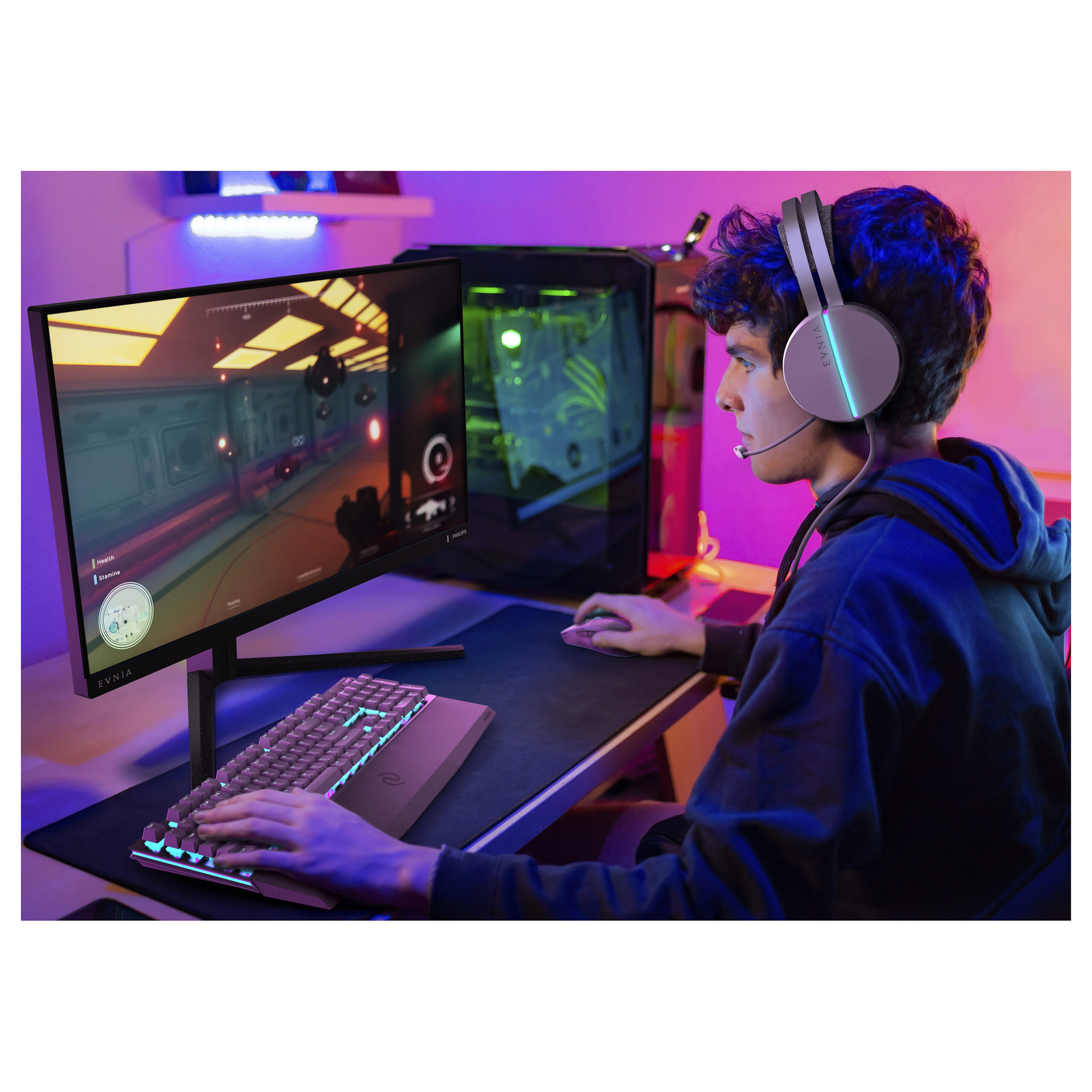 Monitor Gaming Philips Evnia 27M2N3800A/00 / 27"/ 4K Ultra HD IPS / W-LED / 320Hz / 1ms / HDMI + DisplayPort + HDCP - Gri - Figura 5