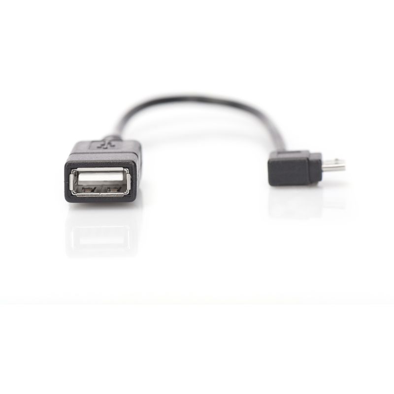 Adapter/Konvertues USB DIGITUS OTG USB Micro‑B në USB‑A Plug/Socket 0.15m - Zezë - Figura 4