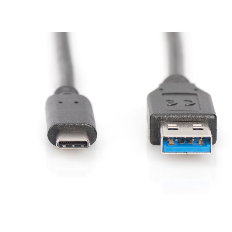 Kabllo USB DIGITUS 3.0 Type‑C në USB‑A Plug/Plug 1.0m - Zezë - Figura 6