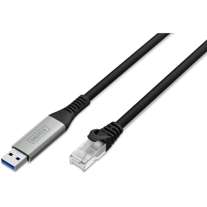 Kabllo USB DIGITUS 3.2 në RJ45 Ethernet 1 Gbit/s 5m