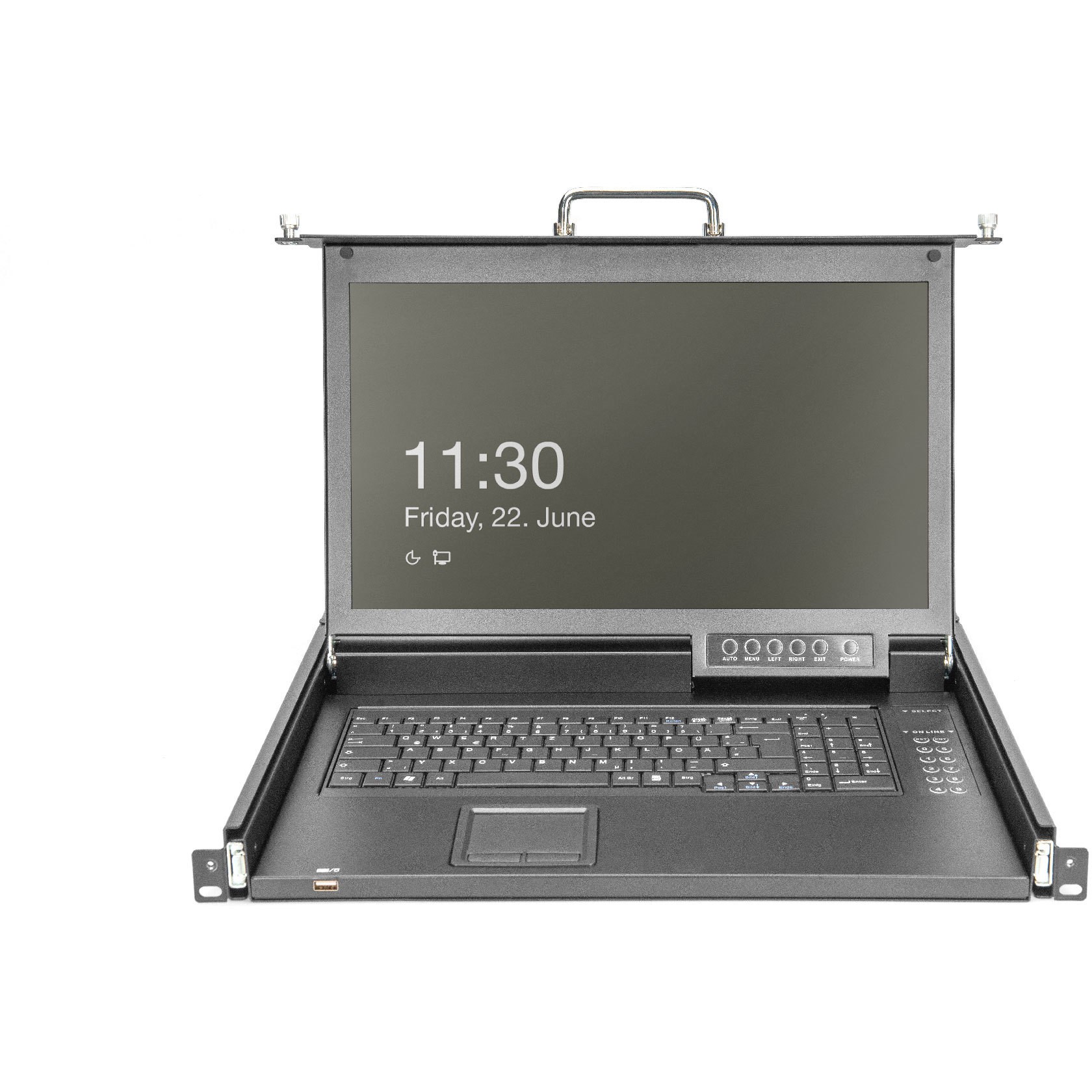 Digitus Modular LCD KVM Console / 17″ TFT / 8-Port CAT 5 / Touchpad / German Keyboard - Figura 5