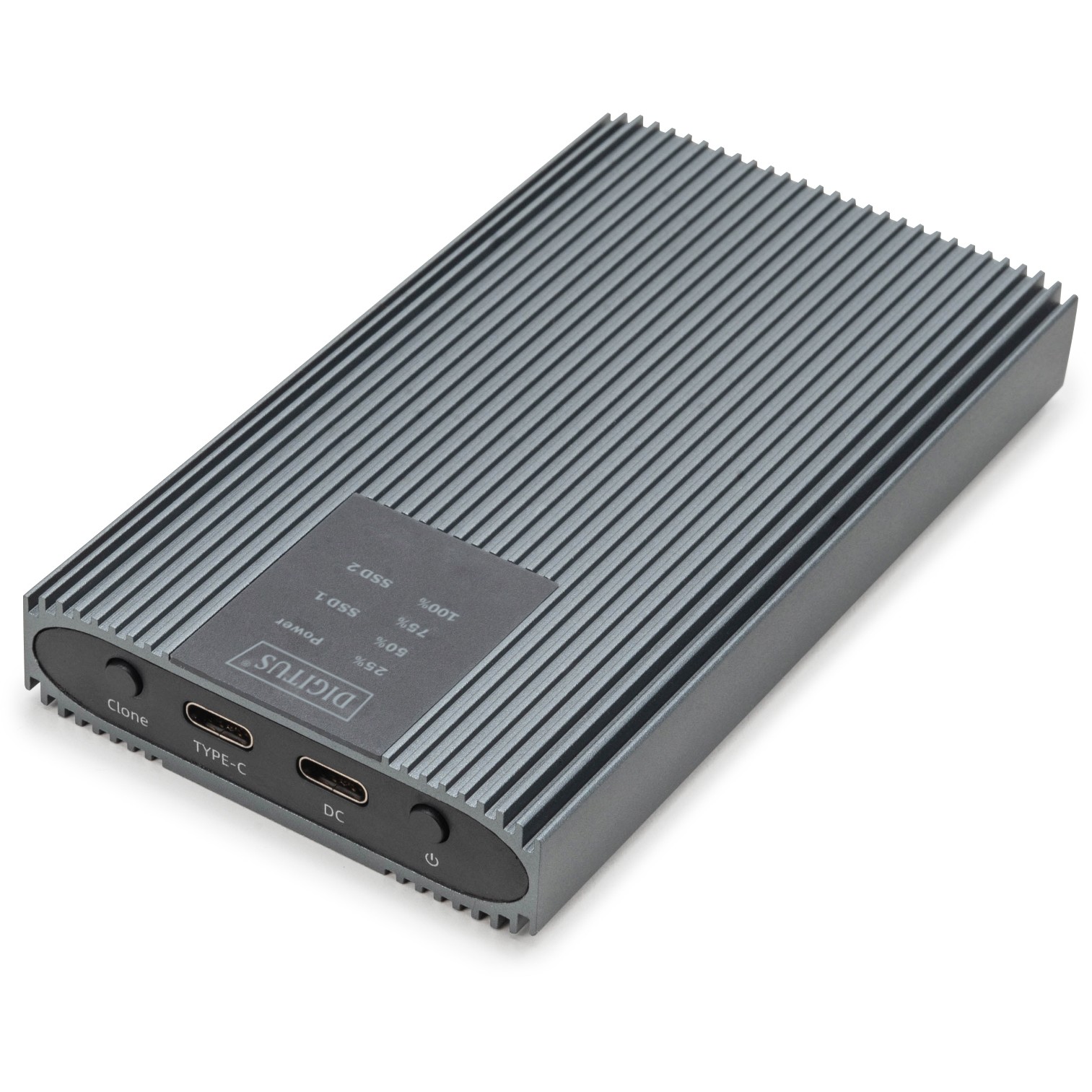 Këllëf për Disqe DIGITUS USB M.2 NVMe SSD Clone Station – Tool-Free